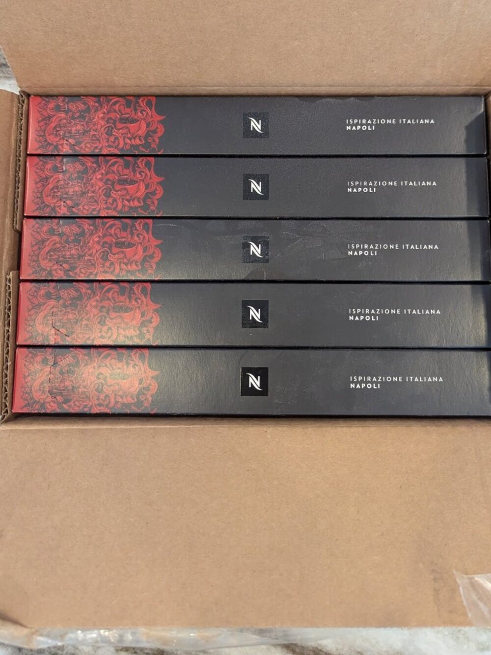 Nespresso Napoli capsules - 5 sleeves (50 pods)